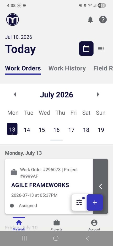 The new MetaField mobile app interface